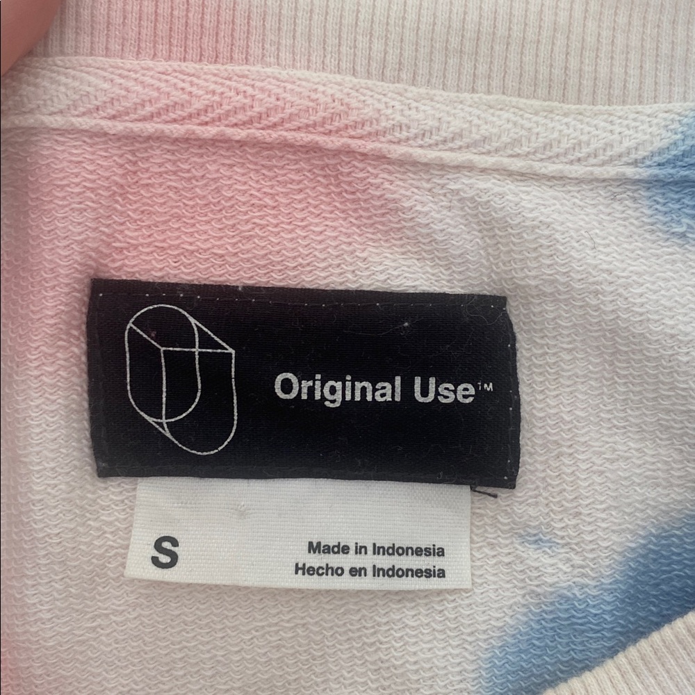 Pink and Sky Blue Crewneck 🤍